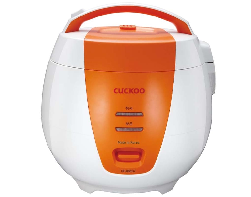 Nồi cơm điện 1.0L Cuckoo CR-0661 - Xanh/Cam